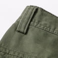 thumbnail image 4 of Yuyuzo Mens Cargo Pants Plus Size Straight Leg Low Waisted Trousers with Multi Pockets Classic Cargos Solid Color, 4 of 7