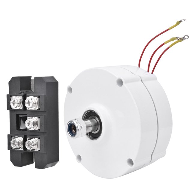 Wind Turbine Generator Kit, 12V 100W Permanent Magnet Generator Windmill Replacement Parts 3-Phase Synchronous Alternator for Renewable Energy Solutions