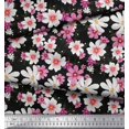 thumbnail image 2 of Soimoi Velvet Fabric Cosmos Floral Fabric Prints by Yard 58 Inch Wide, 2 of 3
