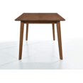 thumbnail image 2 of WestinTrends Muskoka Adirondack 63" Inch Mid Century Modern Solid Walnut Wood Dining Room Table for Kitchen, Walnut, 2 of 2