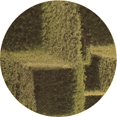 thumbnail image 1 of Ahgly Tapis Rond Lavable en Machine Intérieur Transitionnel Marron Chocolat, 3 Pieds Rond, 1 of 7