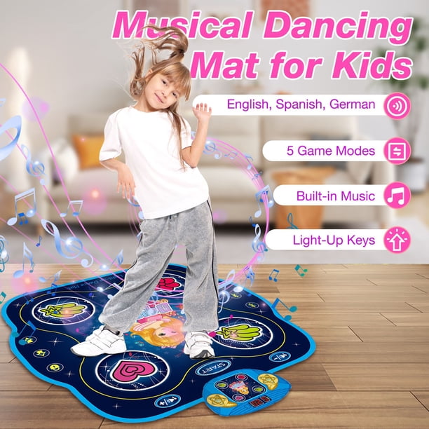 LeeXN- Tapis de Danse Enfant Cadeaux Filles Tapis de Danse Musique avec