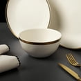 thumbnail image 2 of Thyme & Table Stoneware Bowl, Everest Collection, White, 2 of 4