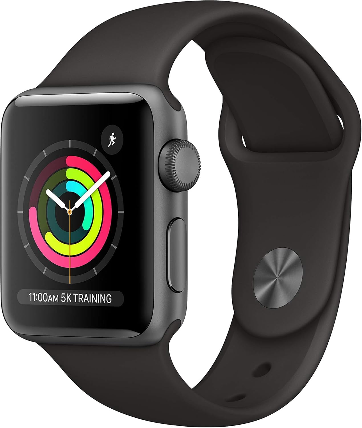 Refurbished Apple Watch Series 3 Aluminum 38mm A1858 (GPS Only, No Cellular) Space Gray (Grade B)