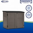 thumbnail image 3 of Suncast Horizontal 4 Foot x 2.5 Foot Outdoor/Garden Storage Shed, Stoney Grey, 3 of 7