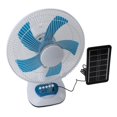 thumbnail image 1 of Standing Solar Fan, 6600mAh ABS 3 Speeds Solar Oscillating Fan  for Camping, 1 of 7