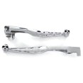 thumbnail image 1 of Krator Embrayage Chromé + Frein Squelette Leviers à Main Crâne Compatible avec 2006 Suzuki Boulevard C50, 1 of 1