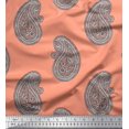 thumbnail image 1 of Soimoi Moss Georgette Fabric Paisley Block Fabric Prints by Yard 42 Inch Wide, 1 of 3