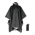 thumbnail image 1 of Poncho de Pluie S SERENABLE avec Capuche, Imperméable Réutilisable pour Événements Sportifs, Randonnée, Camping, Noir, 1 of 9