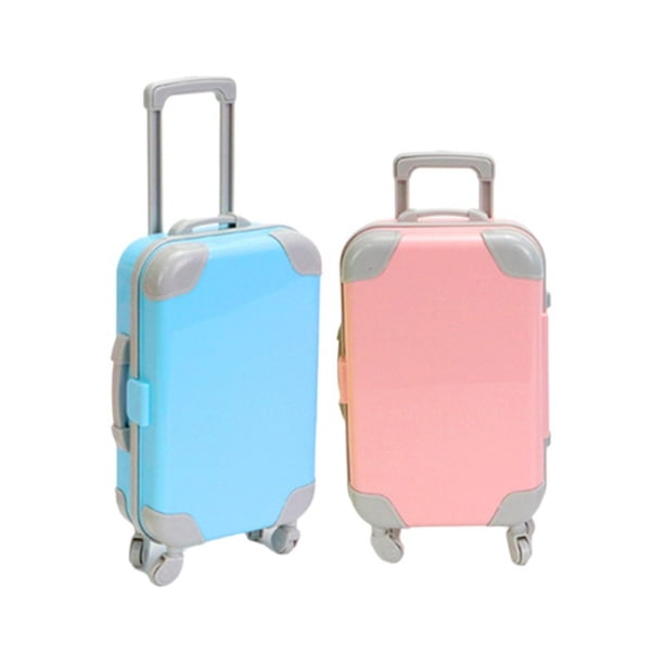 Zerone valise pour poupée de 18 pouces Valise Simulé Vivid Portable Exquis Valises À Bagages