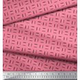 thumbnail image 2 of Soimoi Satin Silk Fabric Geometric Small Printed Fabric 1 Yard 42 Inch Wide, 2 of 3
