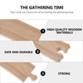 thumbnail image 2 of 1 Set Wooden Train Track Toy Railway Expansion Accessories for Kids Children, 2 of 8