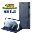 thumbnail image 1 of Samsung Galaxy S23 Ultra 5G Case Smart View Supershield Wallet Flip Cover - Blue, 1 of 5