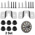 thumbnail image 1 of Easy Wall Hang Kit with screws and stabilizers for secure dartboard display. Dartboard Mounting Bracket, 1 of 5