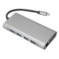 thumbnail image 2 of Station d'Accueil USB C, Adaptateur Multiport Charge Rapide USB 3.0 Port de Son 3.5mm Haute Résolution Interface Multimédia HD pour Ordinateurs Portables, 2 of 8