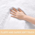 thumbnail image 2 of EVOIONOS White Round Hexagon Area Rug, 4x4 Feet, Soft Plush, Non-Slip, Comforts, Washable, 2 of 6