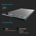 thumbnail image 4 of Huion WH1409 Wireless Graphic Drawing Tablet 8192 Pen Pressure 12 Press Keys, 4 of 5