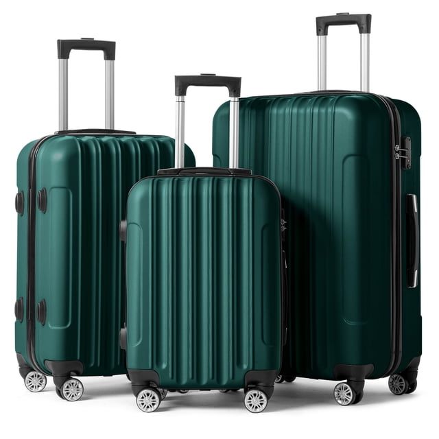 Ktaxon Ensemble de 3 Valises : Valise à Roulettes, Coque Rigide, Légère, avec Serrure TSA.