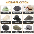 thumbnail image 4 of 23 Pieces Hat Size Tape Black Reducer Sizing Lining DIY Foam Reducing Protector Filler Fitted Liner Sweatband Sticker for Tighten Caps Tools 23PCS, 4 of 8