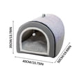 thumbnail image 2 of Dog Bed House Ways To Use Indoor Dog House For Cats And Small Dogs With Mat Removable And Washable Cover House And Non-Slip Bottom, 2 of 4
