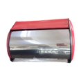 thumbnail image 3 of Tnarru Bread Bin with Roll Lid Metal Bread Box Rustic Multipurpose for Kitchen Counter Bread Keeper for Home Baked Goods Coffee Shop Pink, 3 of 8
