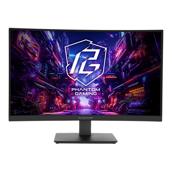 ASRock Phantom Gaming 27" 180 Hz VA QHD Gaming Monitor FreeSync (AMD Adaptive Sync) 2560 x 1440 (2K) 95% DCI-P3 / 132% sRGB PG27QRT1B