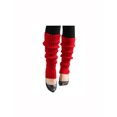 thumbnail image 2 of INSPIRE CHIC Women's Ruffled Cuff Over Knee Length Ribbed Knitted Leg Warmers Red, 2 of 6