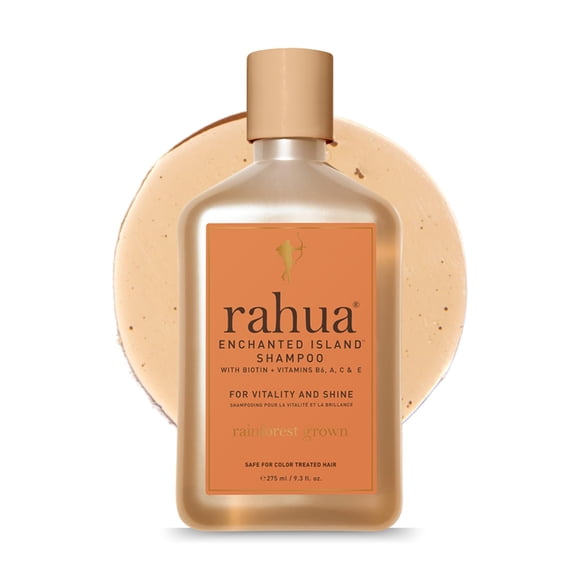 Rahua Enchanted Island Hair Shampoo with Biotin, 9.3 Fl Oz, Supports Strength, Hair Growth & Shine for All Hair Types, Vitamin C, E, A & B6, Coconut Guava Scent, Nourish