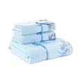 thumbnail image 1 of Yhmxh Bedding Colour Lace Side 3 Piece Soft Absorbent Embroidered Gift Towel Bath Towel Skin-friendly Throw Blanket Machine Washable Microfiber Bed Sheet Set, 1 of 6
