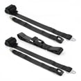 thumbnail image 1 of Early Triumph 1946-1954 Standard 2 Point Black Retractable Bench Seat Belt Kit - 3 Belts, 1 of 1