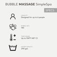 thumbnail image 4 of Intex SimpleSpa Bubble Massage 6 Person Inflatable Hot Tub with Energy Cover, 4 of 11