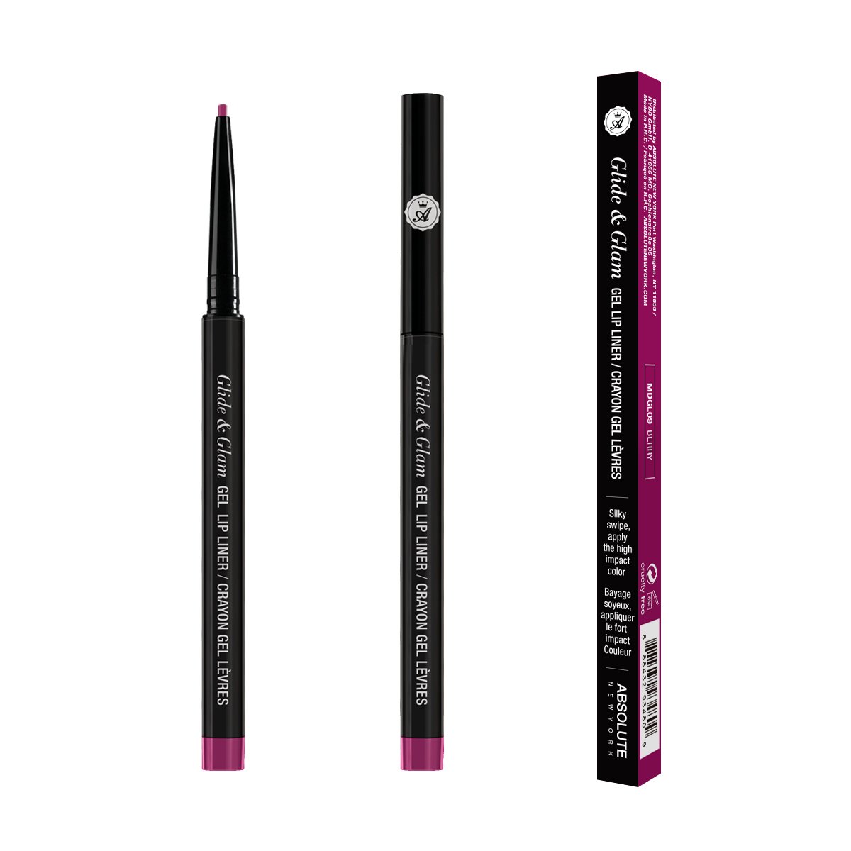 ABSOLUTE Crayon à Lèvres Gel Glide & Glam - Baie