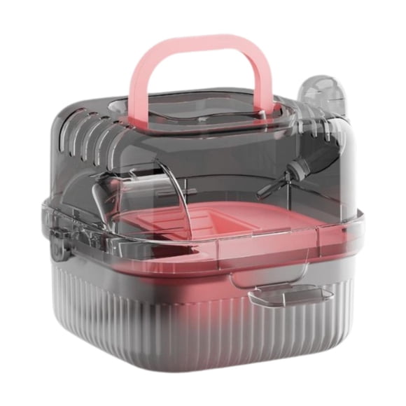 Milaget 2 Layers Multifunctional House Small Animal Cage for Rats Small Animals Mice pink