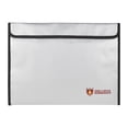 thumbnail image 1 of Graflsoa Fireproof Document Pouch - Heat Resistant, Waterproof, Explosion-Proof Storage for Valuables, 15" x 11", Silver, Horizontal Design, 1 of 6