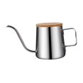 thumbnail image 3 of simhoa Pour over Kettle Camping Coffee Pot 350ml Coffee Maker Home Long Gooseneck Spout argent, 3 of 8