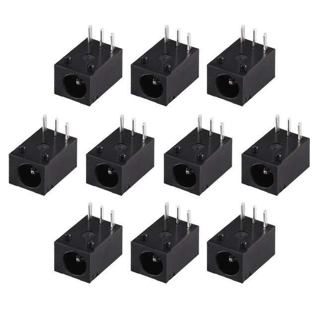 Unique Bargains DC-003 3.5mmx1.3mm DC Power Jack Plug 3 Pin Female Socket Connector 10pcs