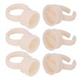 thumbnail image 1 of Eyelash Extension Glue Ring, Microblading Ink Ring Cup Portable Silicone 200pcs Disposable Soft  For Beauty Salon, 1 of 8