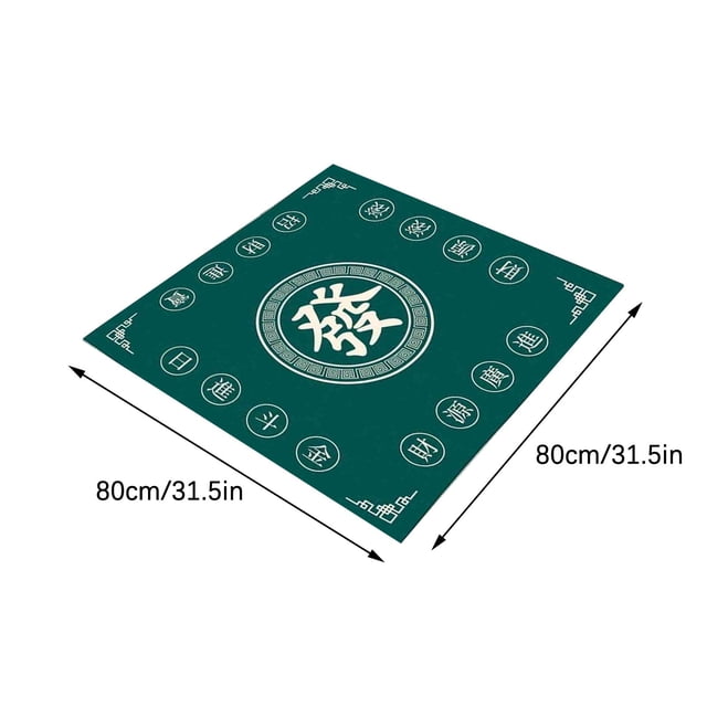 Meitianfacai Mahjong Mat Reduction Mahjongg Table Mat Mahjong Accessories Tablecloth Game Poker Domino Game Game Mat For Card Board And Tile Games 80x80cm