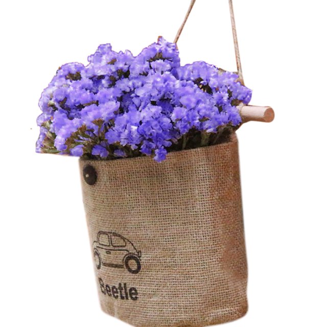 Coofit Artificial Flower Decorative Hanging Plant Wall Hanging Ornament with Sack
