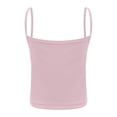 thumbnail image 2 of vastwit Kids Girls Spaghetti Strap Camisole Ribbed Knit Crop Tank Top Sleeveless Baisc Crop Cami Tops Pink XL/大码, 2 of 5