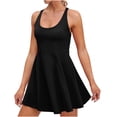 thumbnail image 3 of cfhntfmh Robes de Tennis pour Femmes Robe de Golf d'Entraînement avec Shorts Intégrés Mode à Bretelles Spaghetti Sans Manches Robe Athlétique, 3 of 5