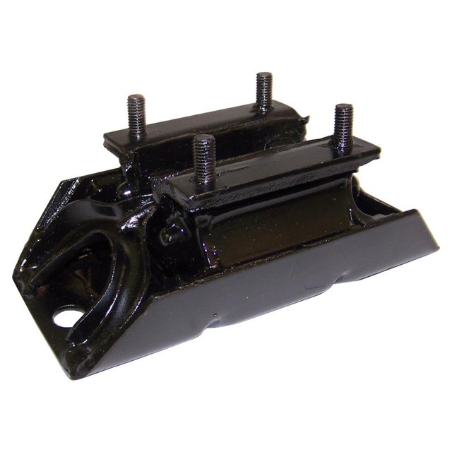 Fits 2000-2001 Jeep Cherokee Crown Automotive Motor Mount 52059347AB Cushioned; Black; Steel