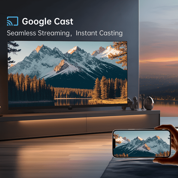 FPD 32-inch Smart TV, 720P HD Google TV with Google Play Built-in