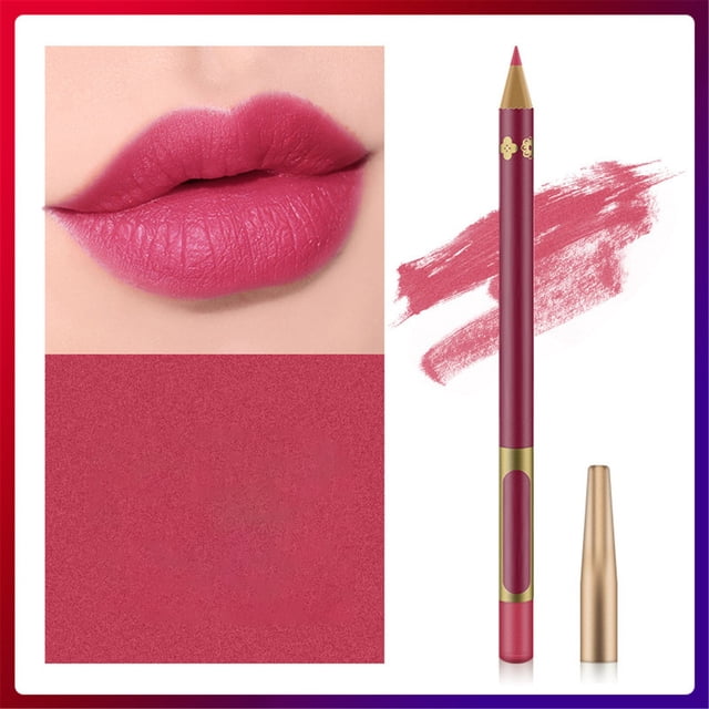 Embroidery Lipliner Waterproof And Durable Positioning Pen Lips Special Line Marker Does Not Fade,Pink Lip Liner