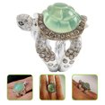 thumbnail image 3 of Miangastore Turtle Ring Innovative Band Ring Vacation Ring Women Precious Finger Jewelry, 3 of 8