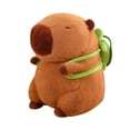 thumbnail image 2 of HILABEE Capybara Stuffed Toy Collectible Comfortable Realistic Capybara Plush Toy with 33cm, 2 of 9