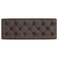 thumbnail image 4 of Pemberly Row 48" Tufted Rectangular Ottoman in Distressed Brown Faux Leather, 4 of 8