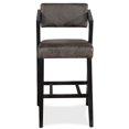thumbnail image 3 of Bowery Hill Stationary Bar Stool in Blackwash, 3 of 11