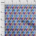 thumbnail image 2 of oneOone Cotton Poplin Medium Blue Fabric Geometric Sewing Craft Projects Fabric Prints By Yard 42 Inch Wide, 2 of 4