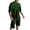 Green, variant on Men's Suits Product 2 Piece Outfits Hipster Printed Patchwork Tee Shirt And Shorts Set for Men Modern Sports Tracksuit Style Casual Yet